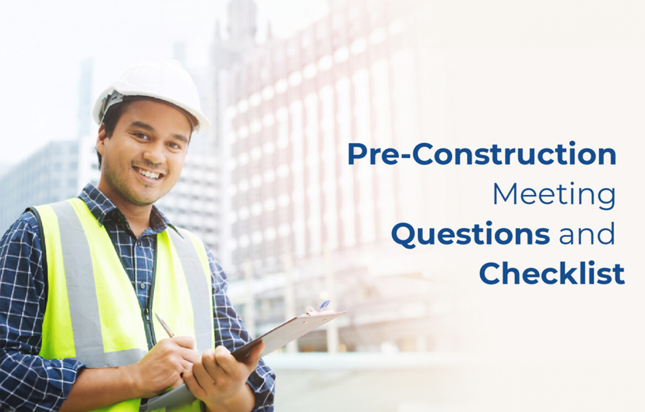 pre construction meeting - questions and checklist
