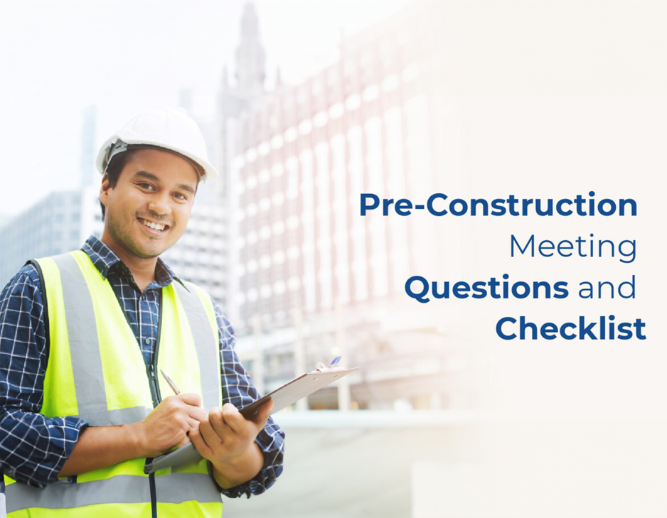 pre construction meeting - questions and checklist