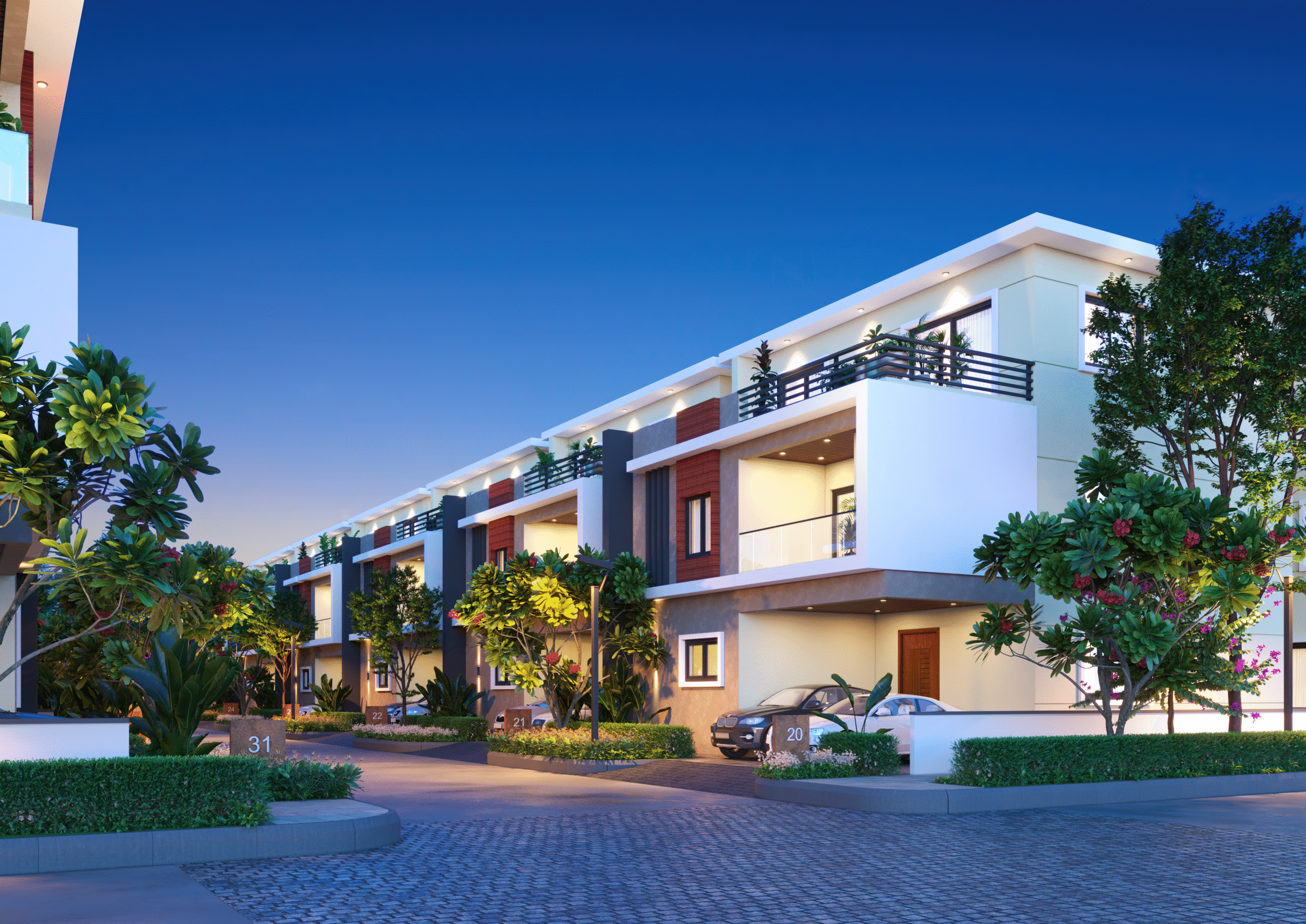 luxury villas near thumkunta