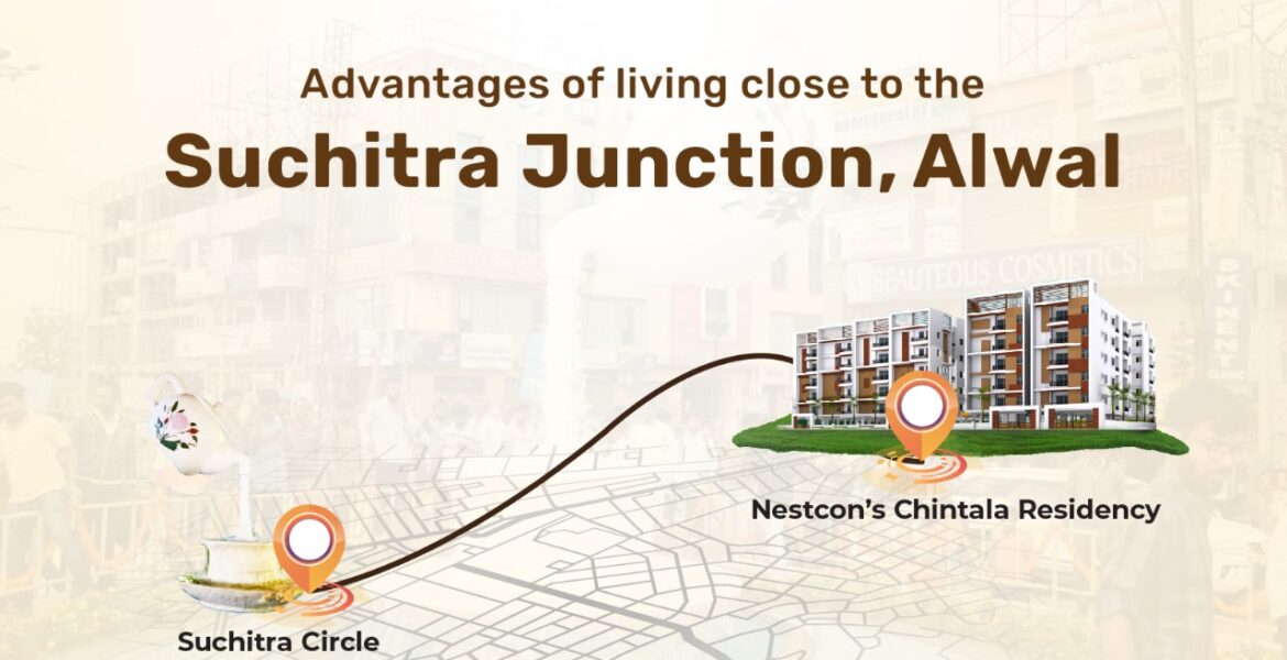 Advantages of living close to suchitra Junction