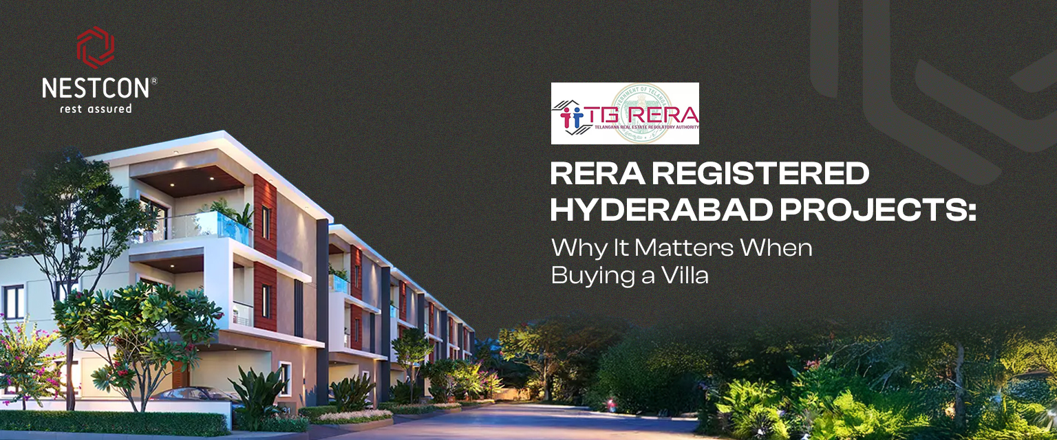 Luxury 4 and 5 BHK villas in a RERA-registered gated community in Hyderabad