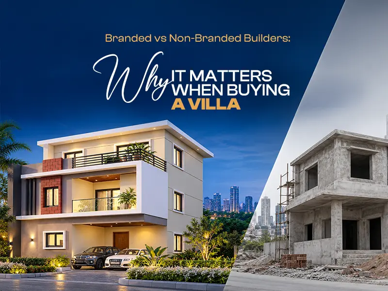 Nestcon Meluha villa community in Thumkunta, North Hyderabad, with lake views